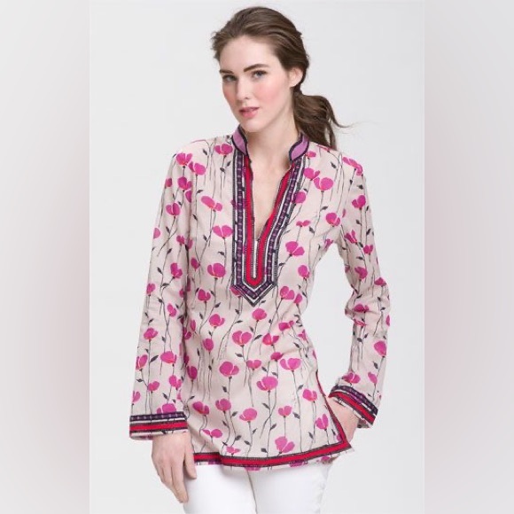 Tory Burch Tops - Tory Burch | Long Sleeve Embroidered Tunic